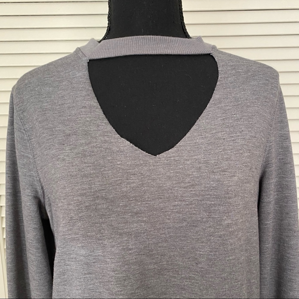 Long Gray Sweatshirt - Picture 3 of 4